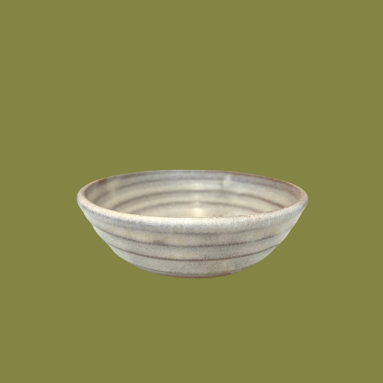 Ceramic Snack Bowl in Light Grey