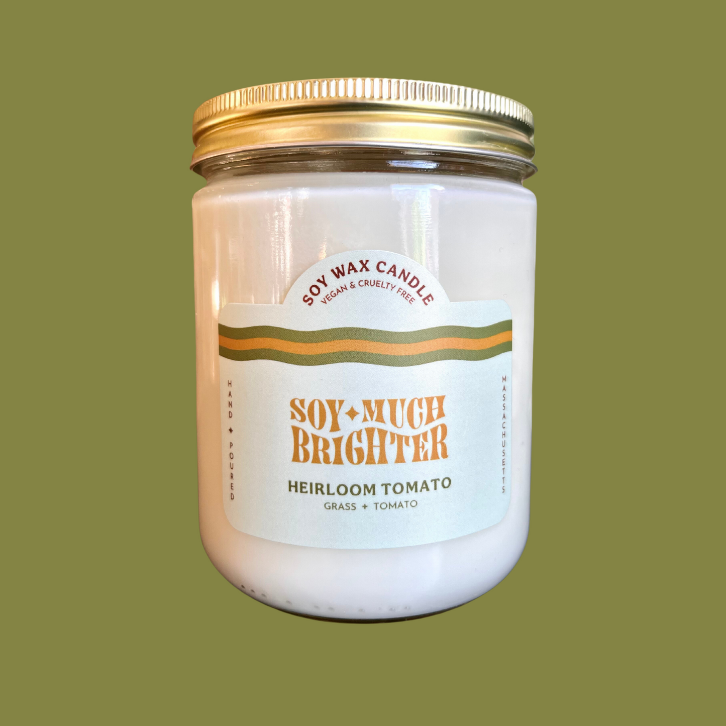 Natural soy wax, vegan, and cruelty-free candle - summer candle