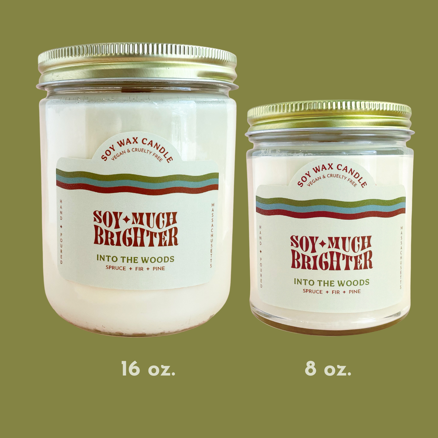 100% soy wax candle by Soy Much Brighter in Beverly, Ma