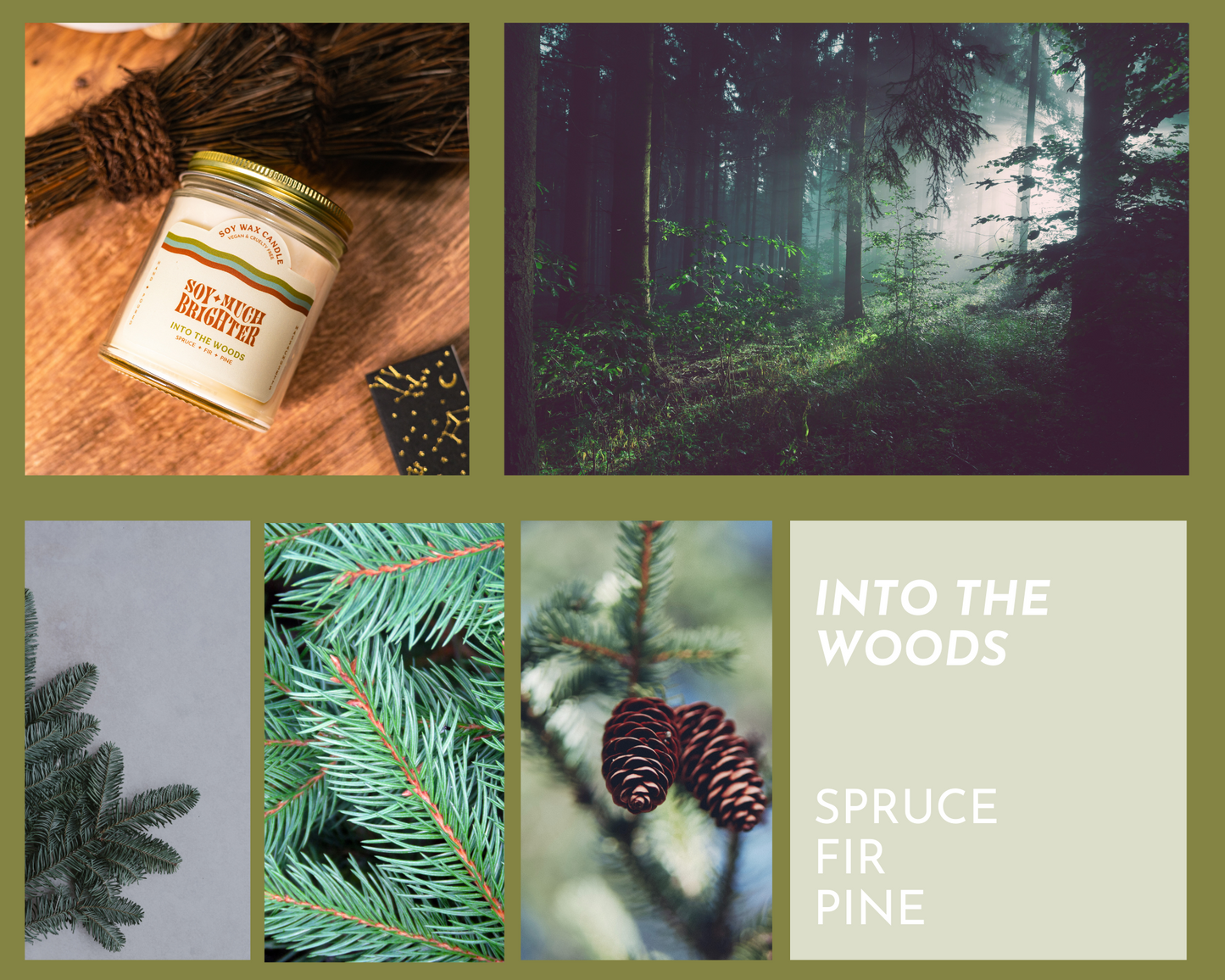 All Natural Soy Candles: Pine Scented