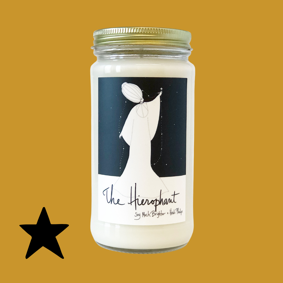 Tarot Soy Candles in New England: The Hierophant: