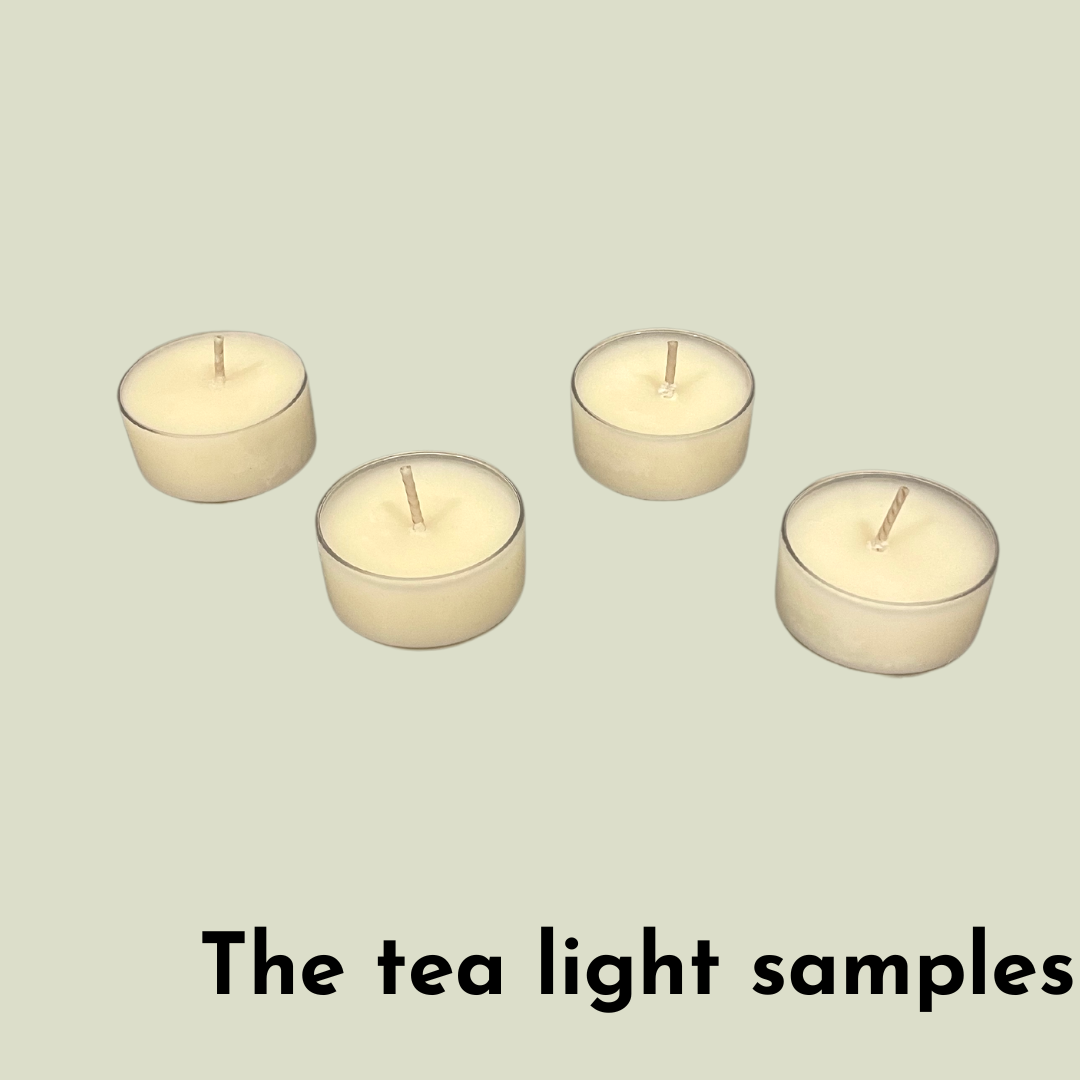 Tea light Samples Soy Much Brighter Candle Co.