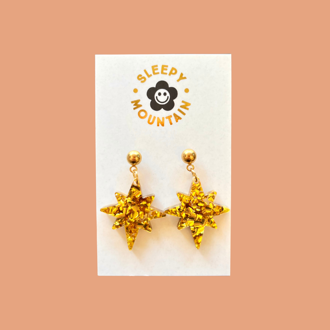 Star Dangle Earrings