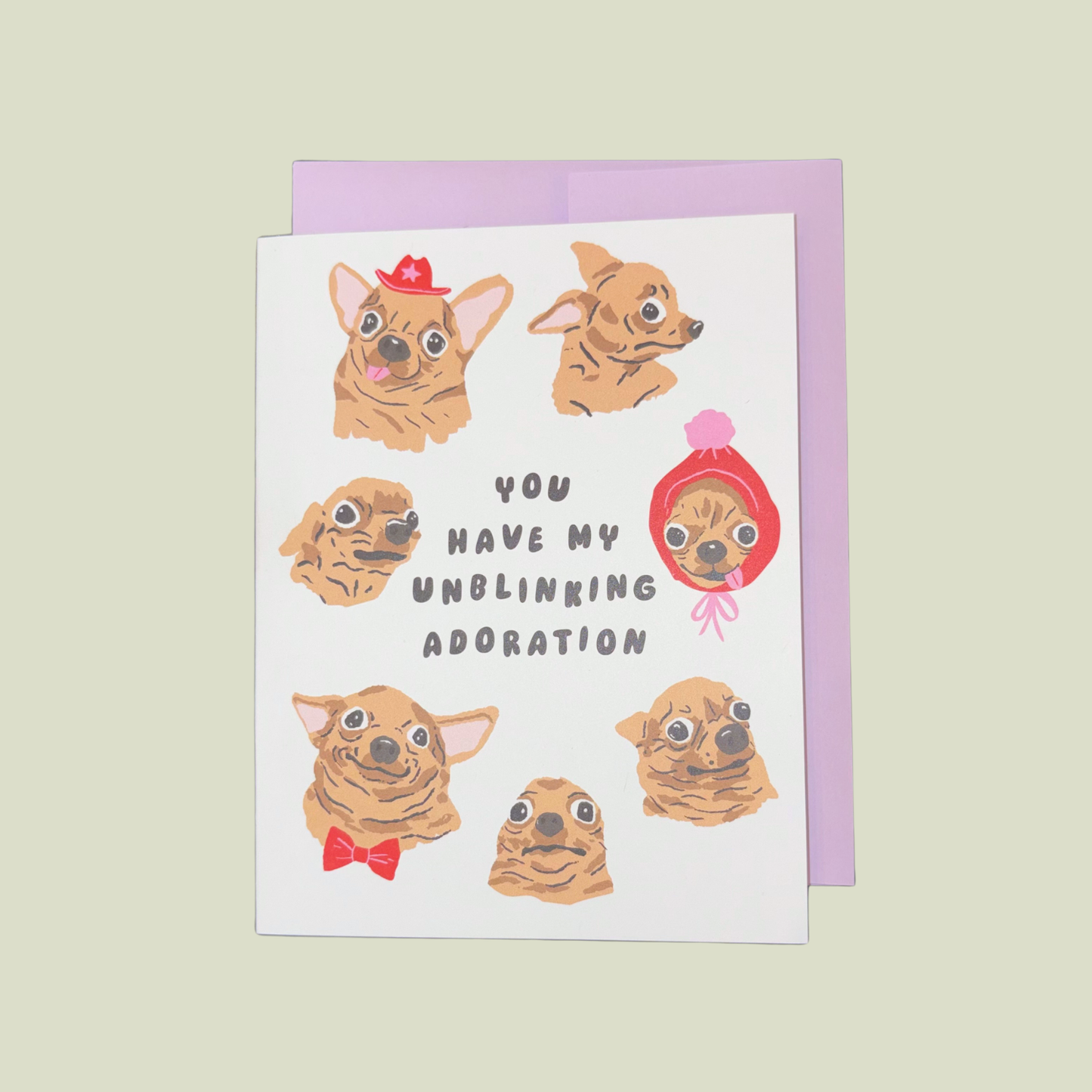 Party of One You Have My Unblinking Adoration CARD