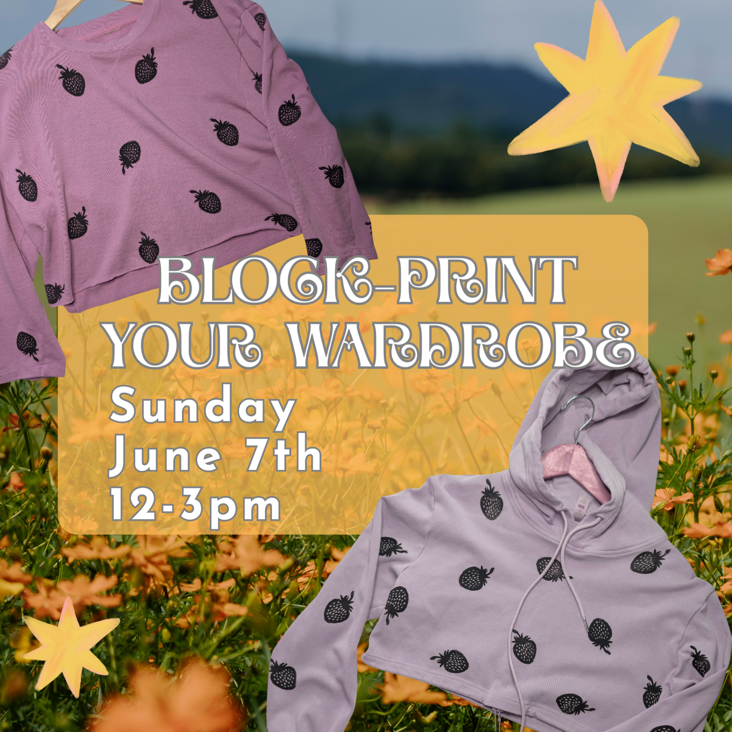 Block Print Your Wardrobe // Sunday June 7th 12-3pm