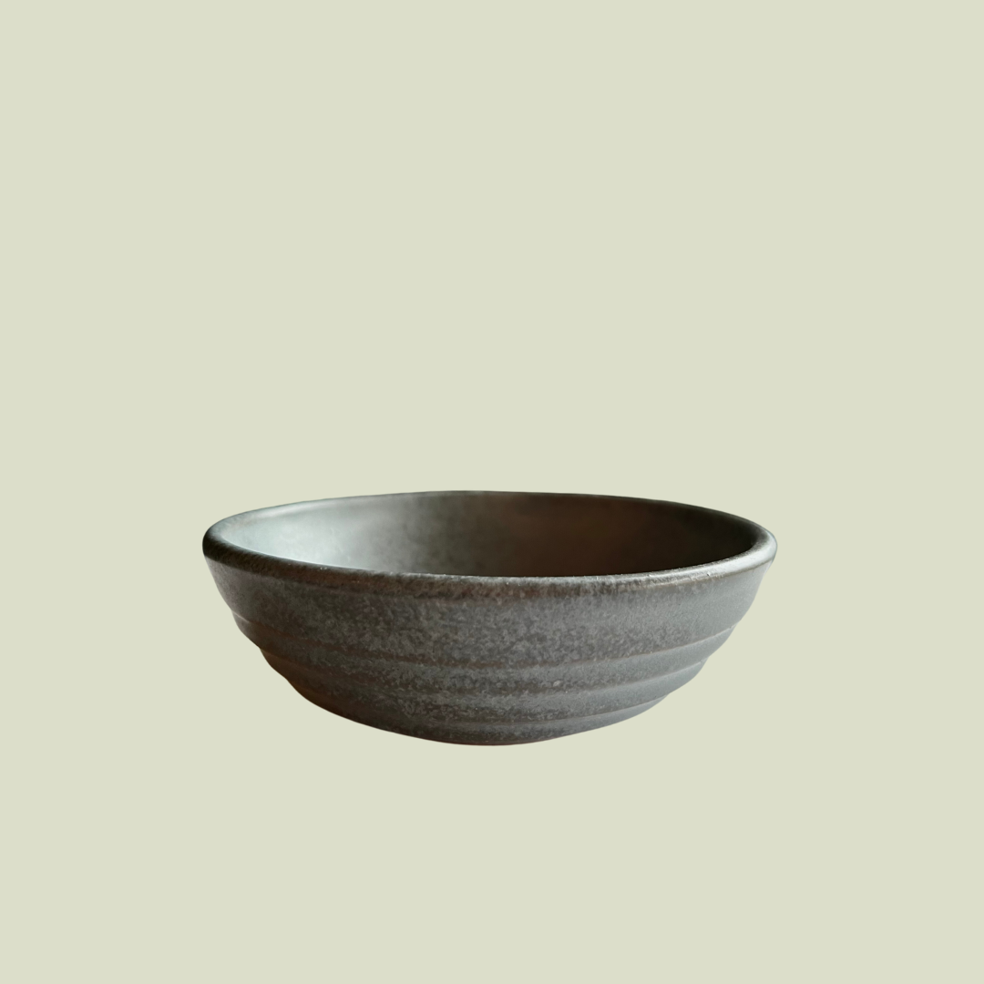 Ceramic Snack Bowl in Dark Grey