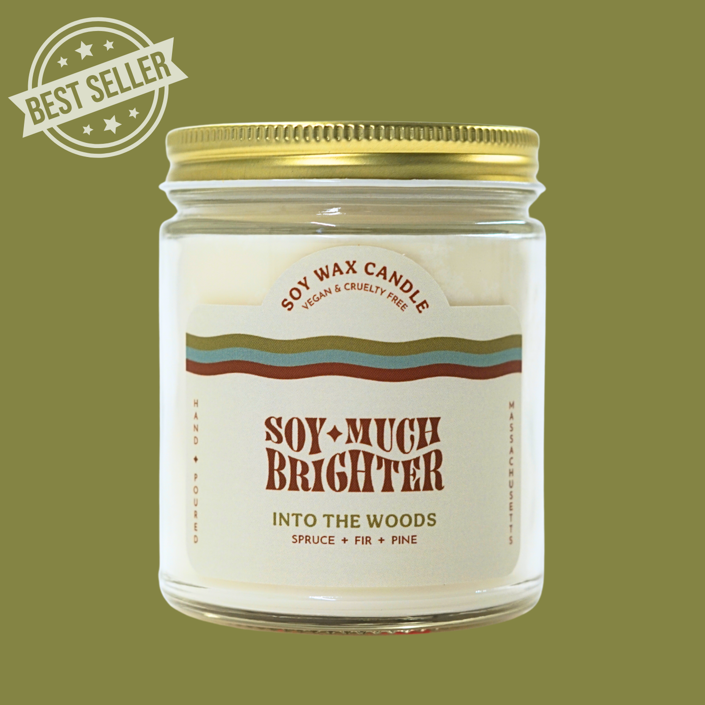Into the Woods Soy Candle: Pine + Fir + Spruce