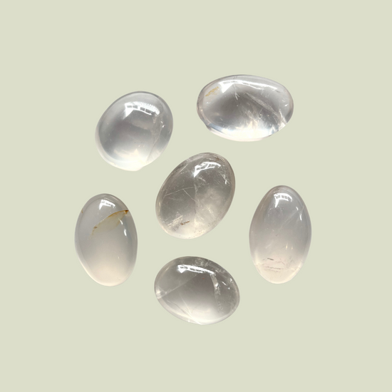 Clear Quartz Palm Stone