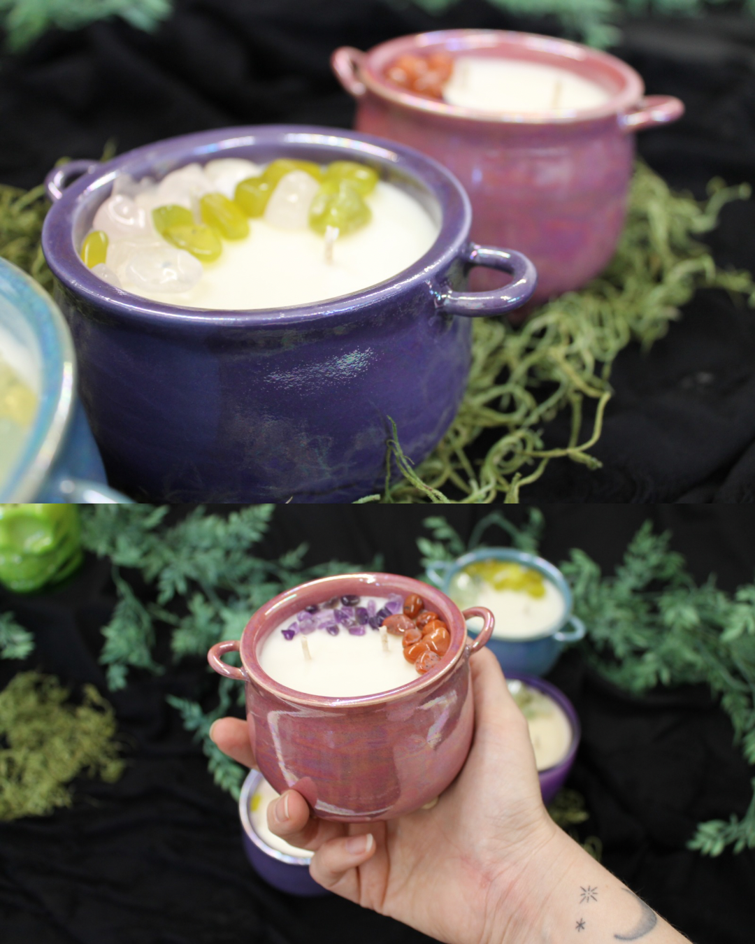 Fairy Cauldron Candle // Blue