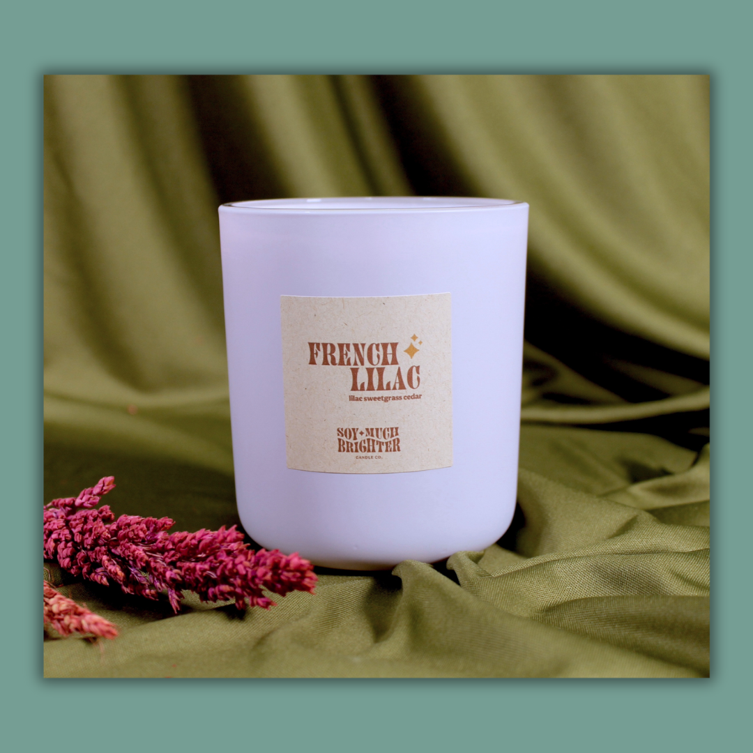 French Lilac / Spring Garden Soy Candle / Large