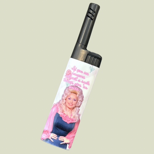 Dolly Parton lighter // long neck!