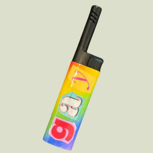 Gay rainbow lighter // long neck!