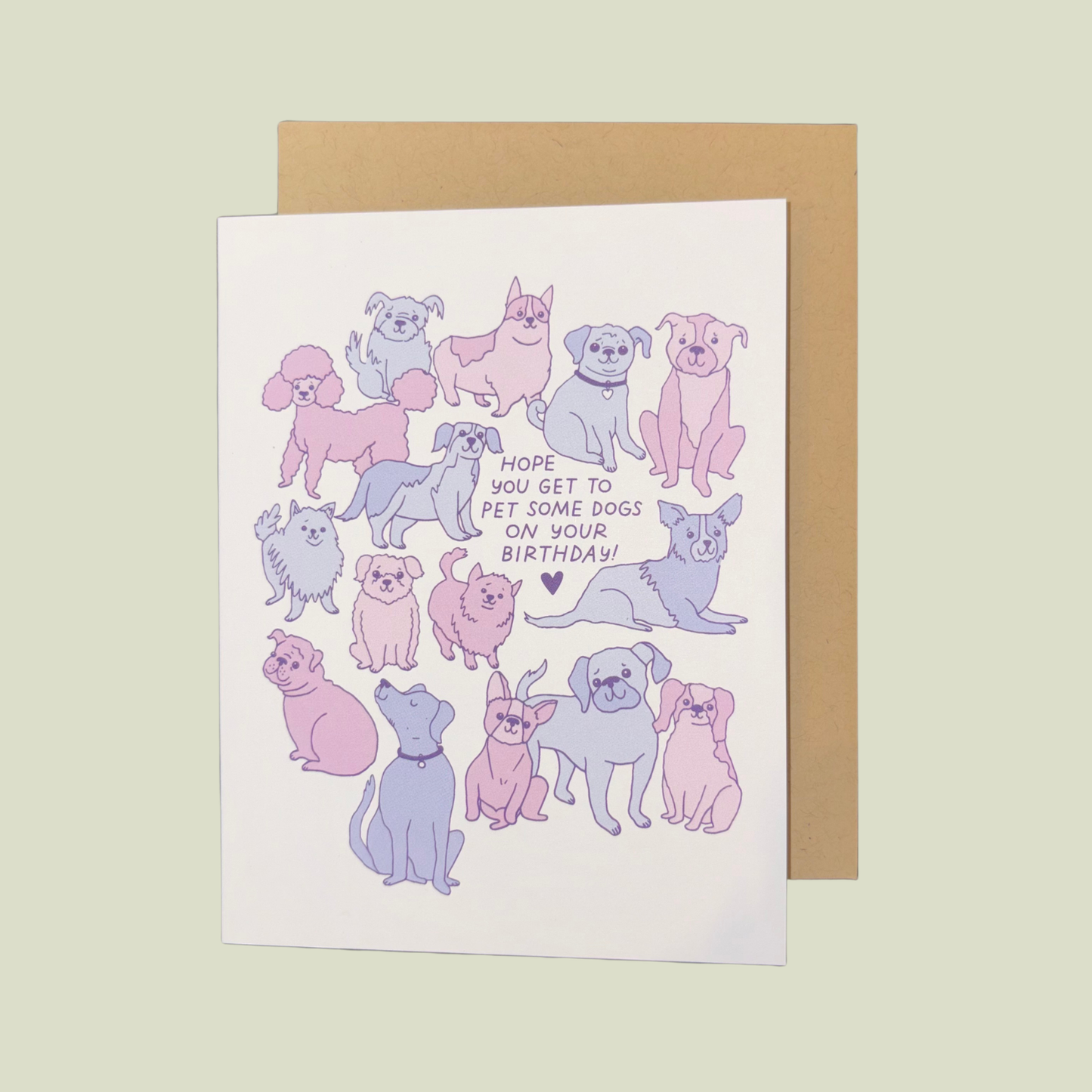 The Good Twin Hope You Get to Pet Some Dogs on Your Birthday Card