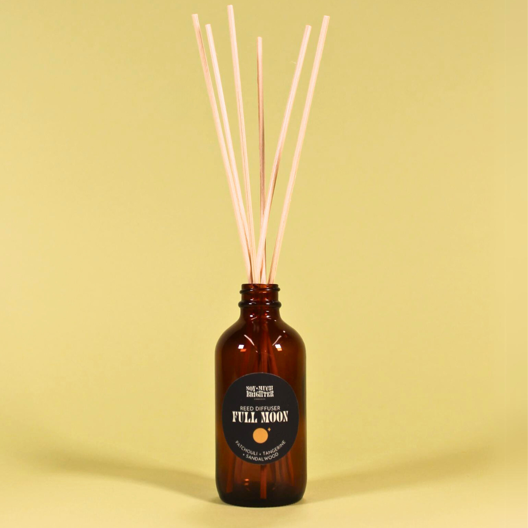 Reed Diffuser: Moon Phase Collection - Full Moon // Sandalwood + Tangerine + Patchouli