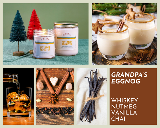 Grandpa's Eggnog: Whiskey + Vanilla + Nutmeg + Chai