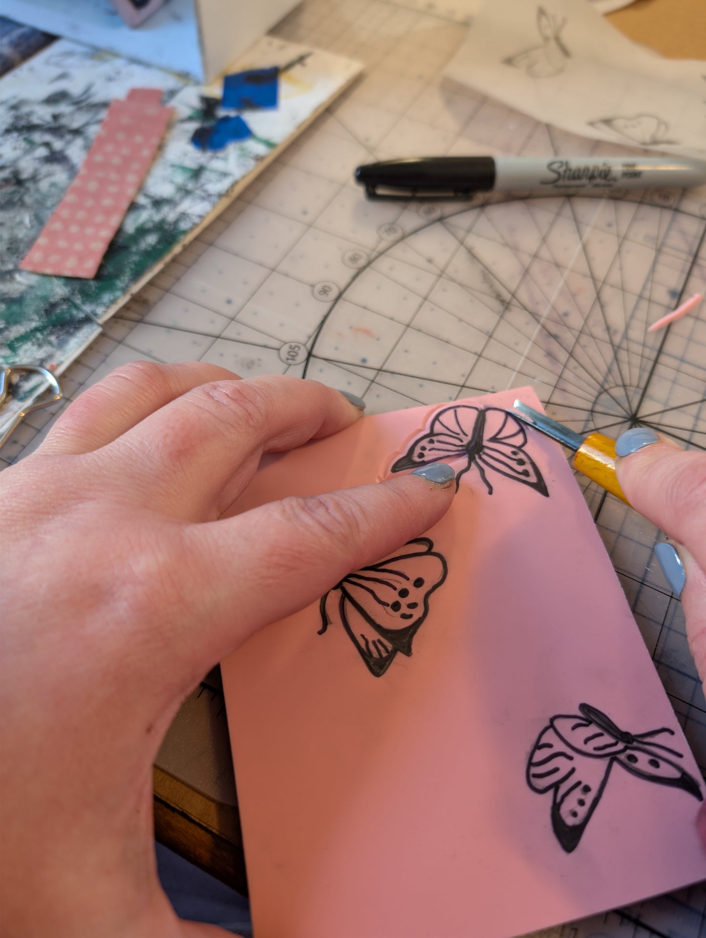 Intro to Block Printing // Sunday February 22nd 12-3pm