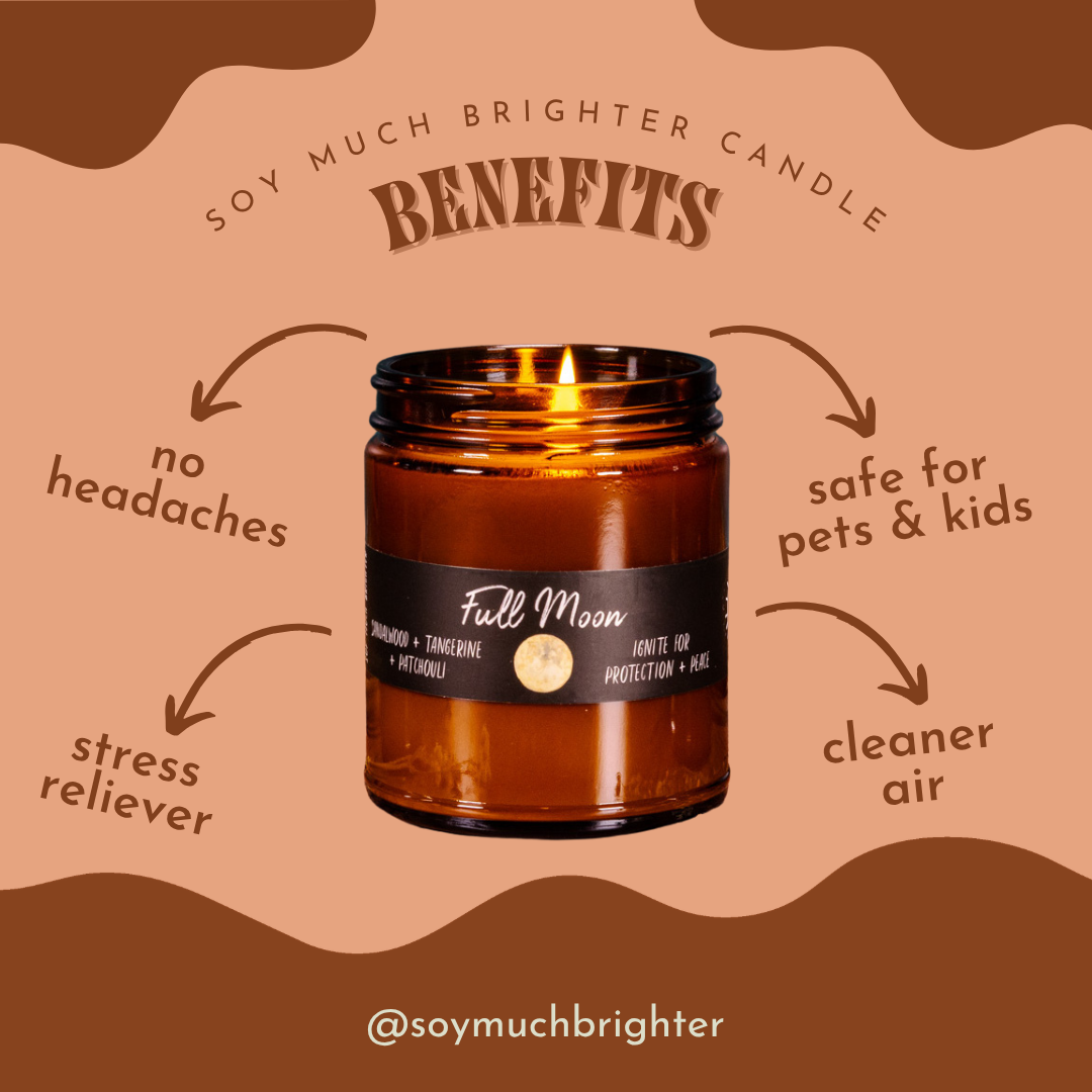 Moon Phase Collection Bundle // Soy Candles // Waning Moon // Waxing Moon // Full Moon