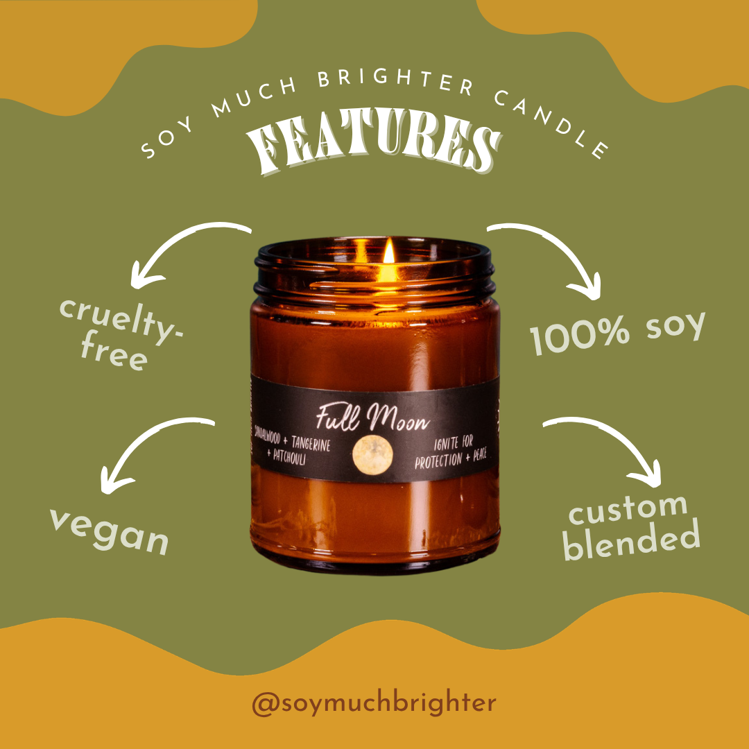 Moon Phase Collection Bundle // Soy Candles // Waning Moon // Waxing Moon // Full Moon