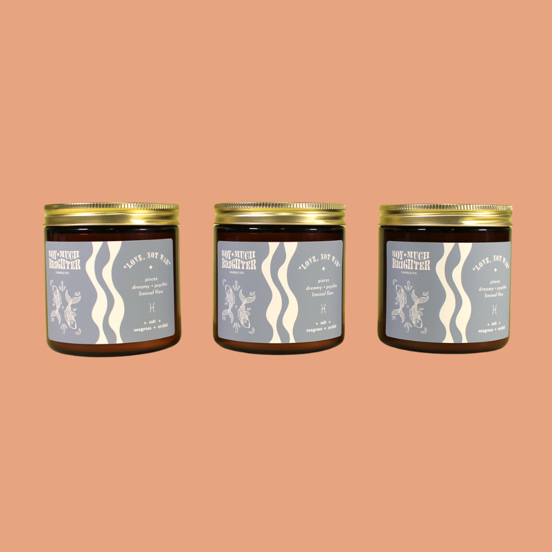 Pisces Zodiac Soy Candle