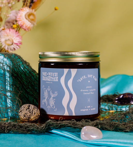 Pisces Zodiac Soy Candle