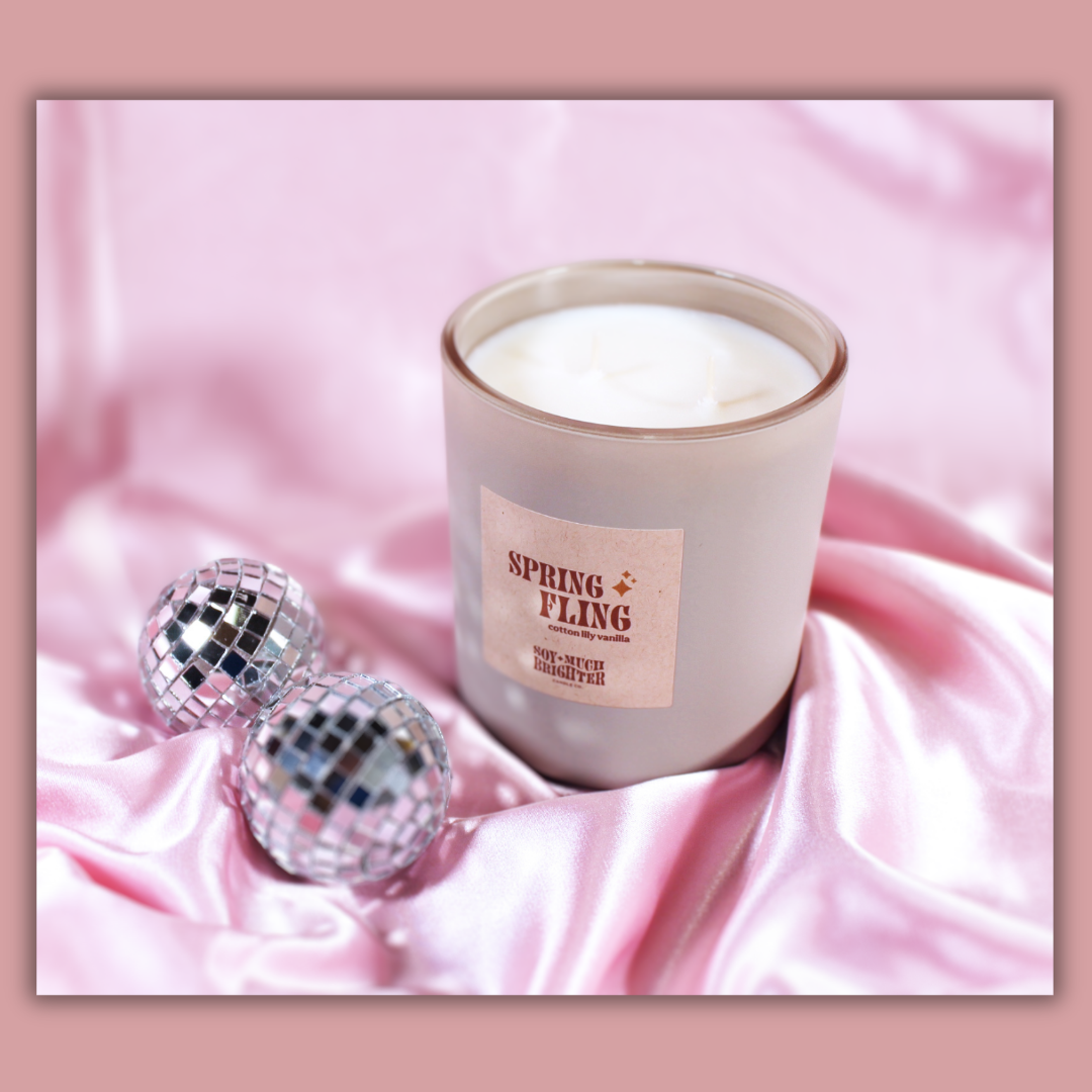 Spring Fling / Spring Garden Soy Candle / Large