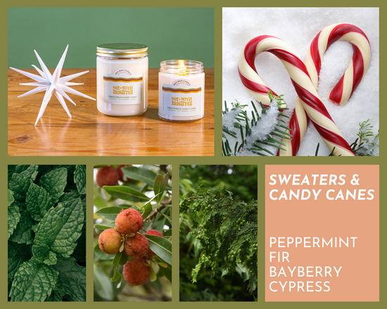 Sweaters & Candy Canes: Peppermint + Fir + Bayberry + Cypress