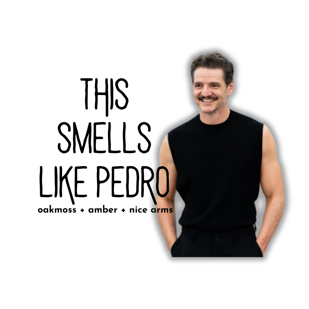 Pedro Pascal Candle // Oakmoss + Amber