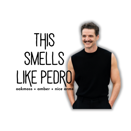 Pedro Pascal Candle // Oakmoss + Amber