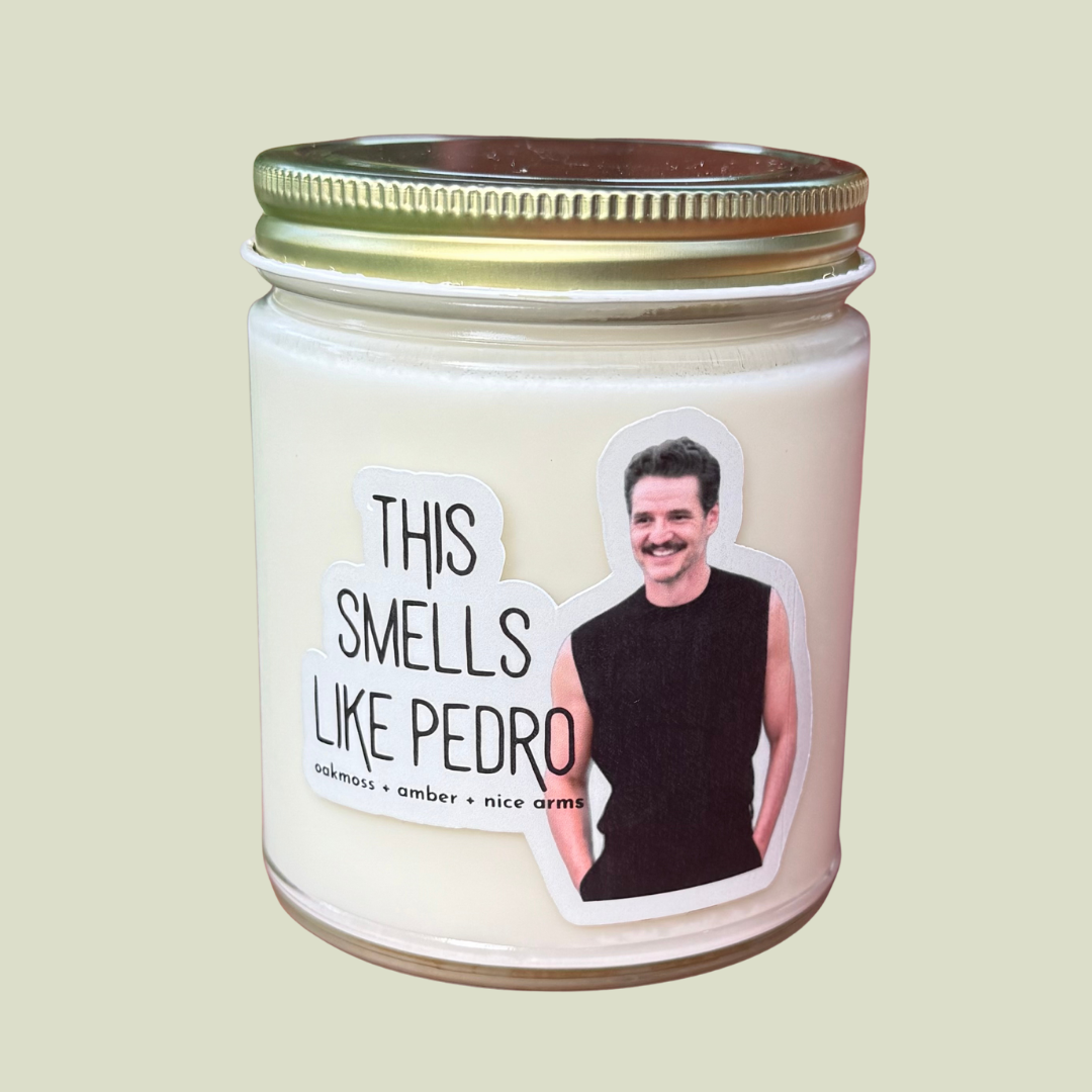 Pedro Pascal Candle // Oakmoss + Amber