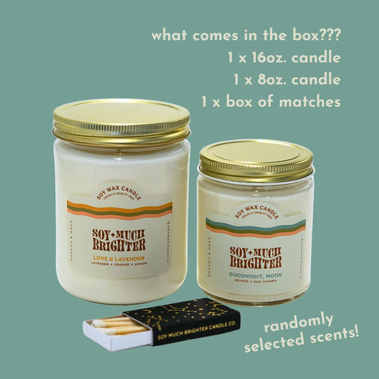 Mystery Candle Bundle // Soy Vegan Candles