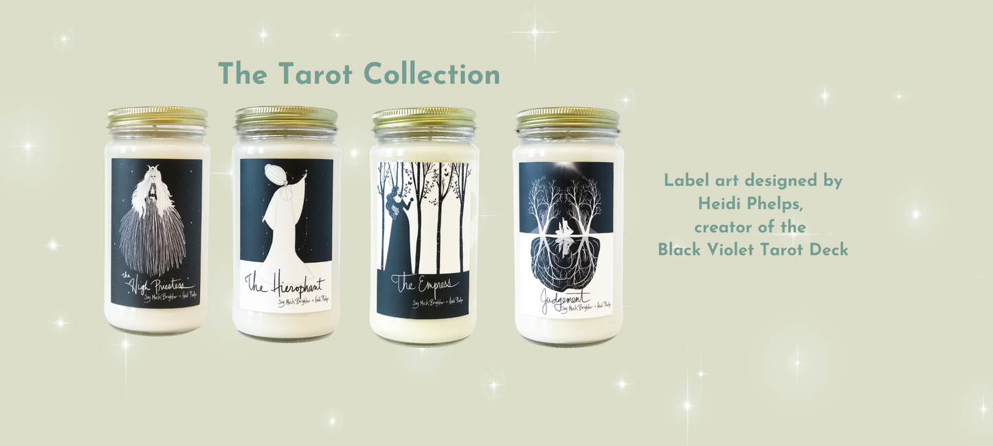 The Tarot Collection Soy Candles by Soy Much Brighter Candle Co in Beverly, Ma