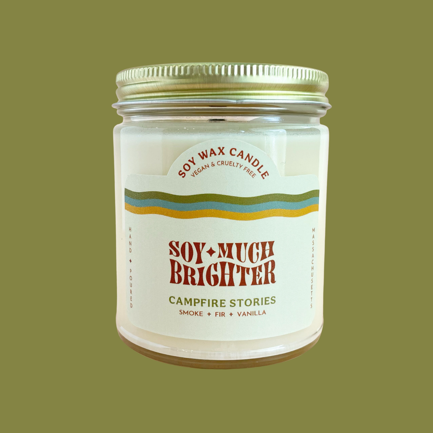 Natural soy candles online by Soy Much Brighter in Beverly, Ma