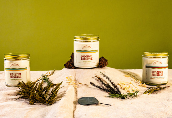 Natural Soy Candles in Boston, Ma the Evergreen Candle Bundle