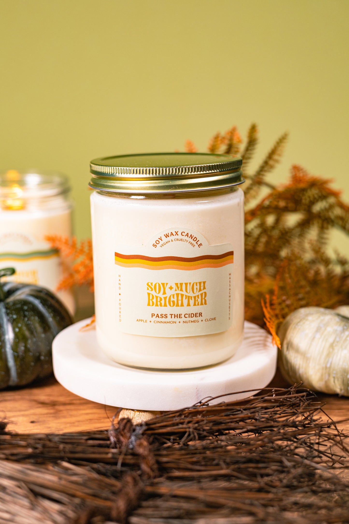 Soy Candle / 16 Oz Candle / 8 Oz Candle / Mason Jar Candle / Winter Candle  / Holiday Sweater Candle / Christmas Candle 