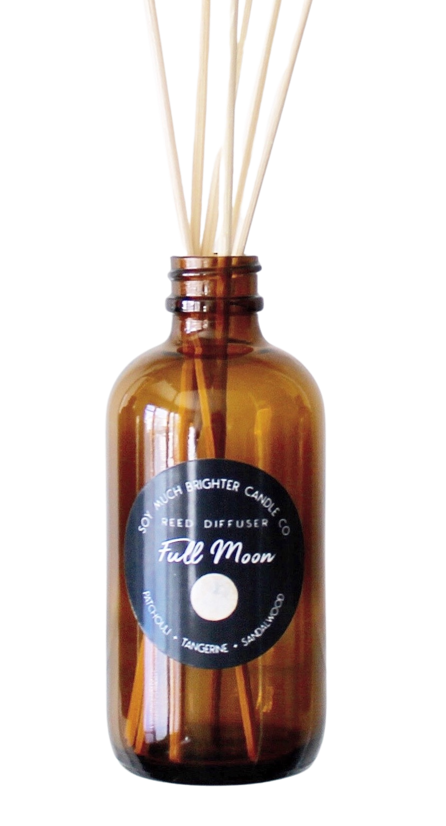 Load image into Gallery viewer, Reed Diffuser: Moon Phase Collection - Full Moon // Sandalwood + Tangerine + Patchouli
