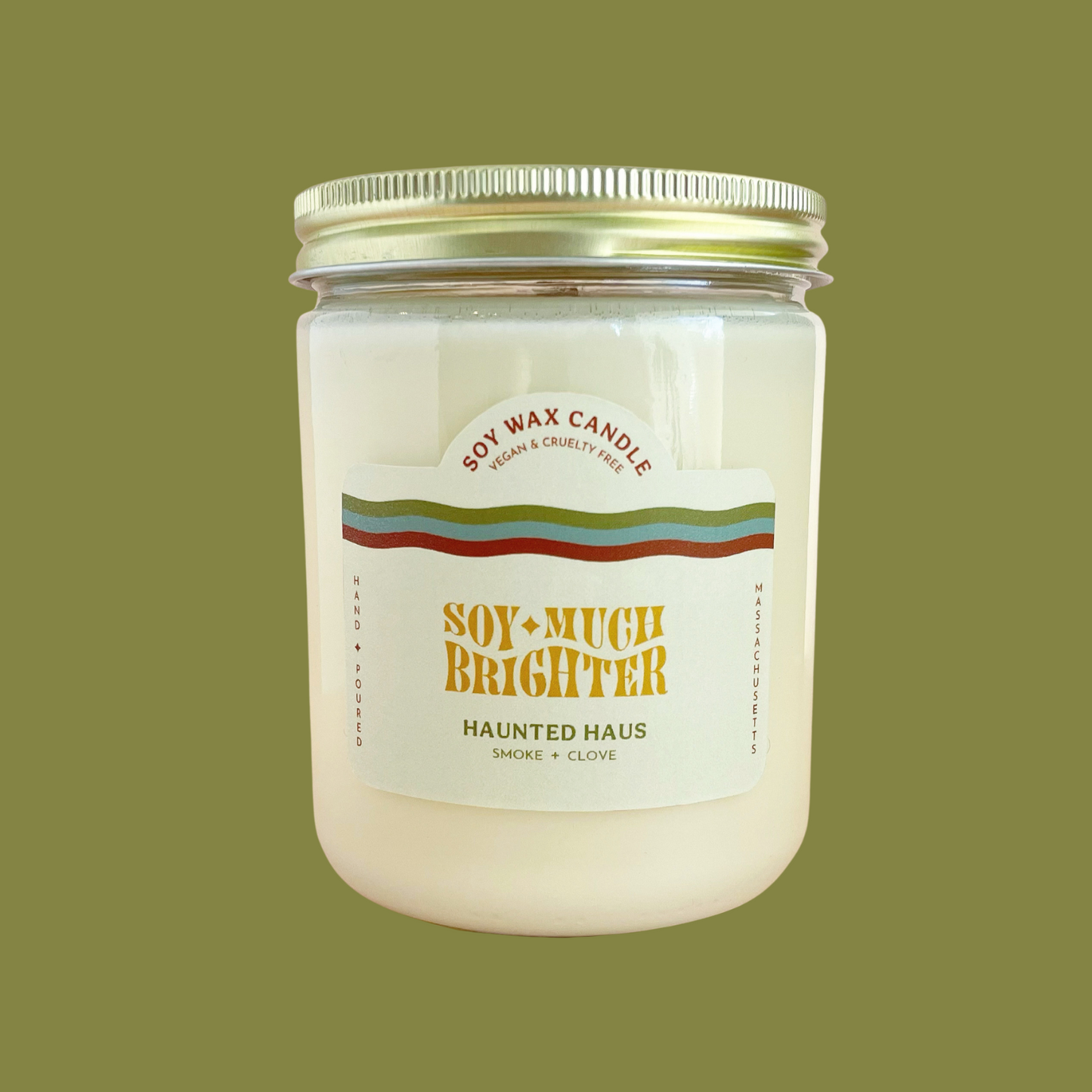 Fall scent candles featuring clove candle by Soy Much Brighter.