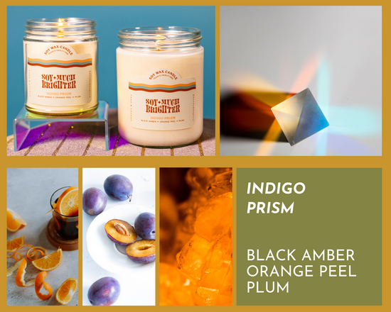 Load image into Gallery viewer, Indigo Prism: Black Amber + Orange Peel + Plum
