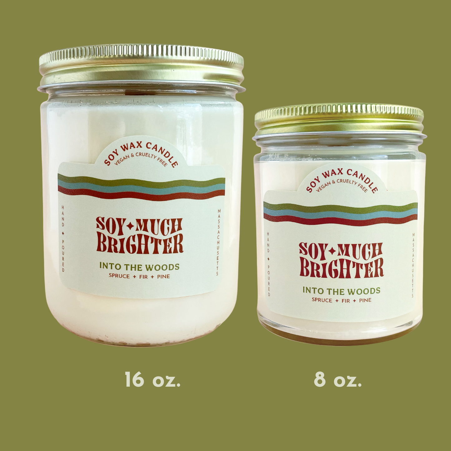  100% soy wax candle by Soy Much Brighter in Beverly, Ma