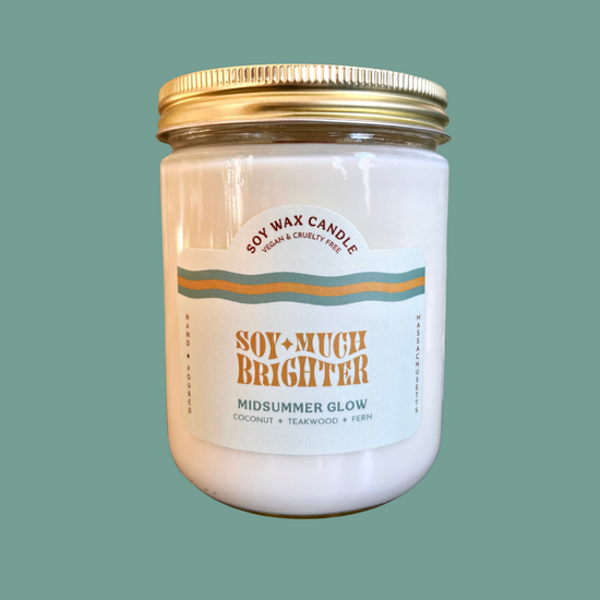 Load image into Gallery viewer, Soy Much Brighter scented candle with vegan ingredients
