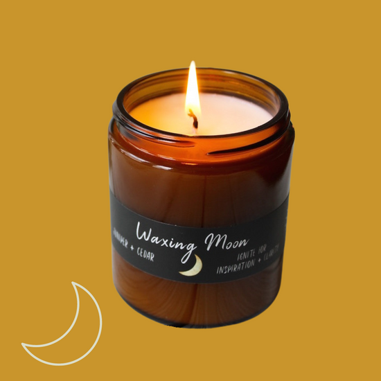 Load image into Gallery viewer, Vegan Moon Candles Beverly, Ma Waxing Moon
