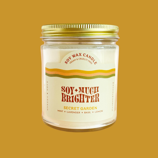 The Best Soy Candles Near Me Beverly, Ma - Mint, Basil, Lemon scented