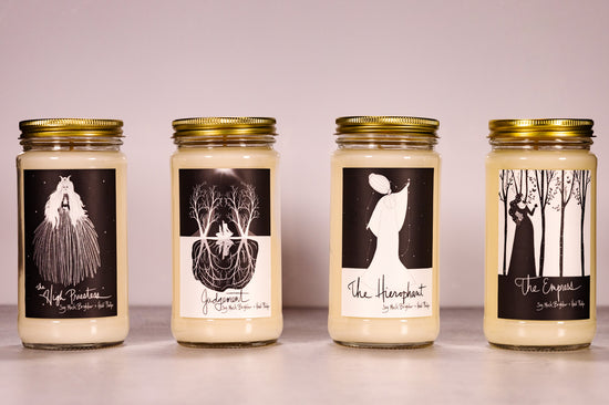 Rosewood Sage & Sea Salt Soy Candle Tarot Collection