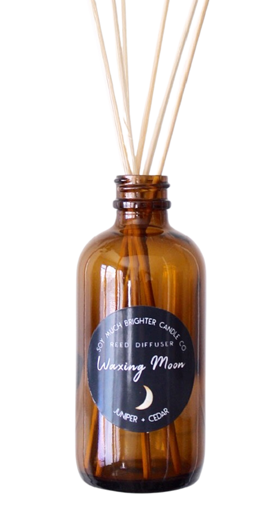 Load image into Gallery viewer, Reed Diffuser: Moon Phase Collection - Waxing Moon // Juniper + Cedar
