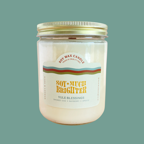  Bayberry scented candle by Soy Much Brighter inner Boston, MA