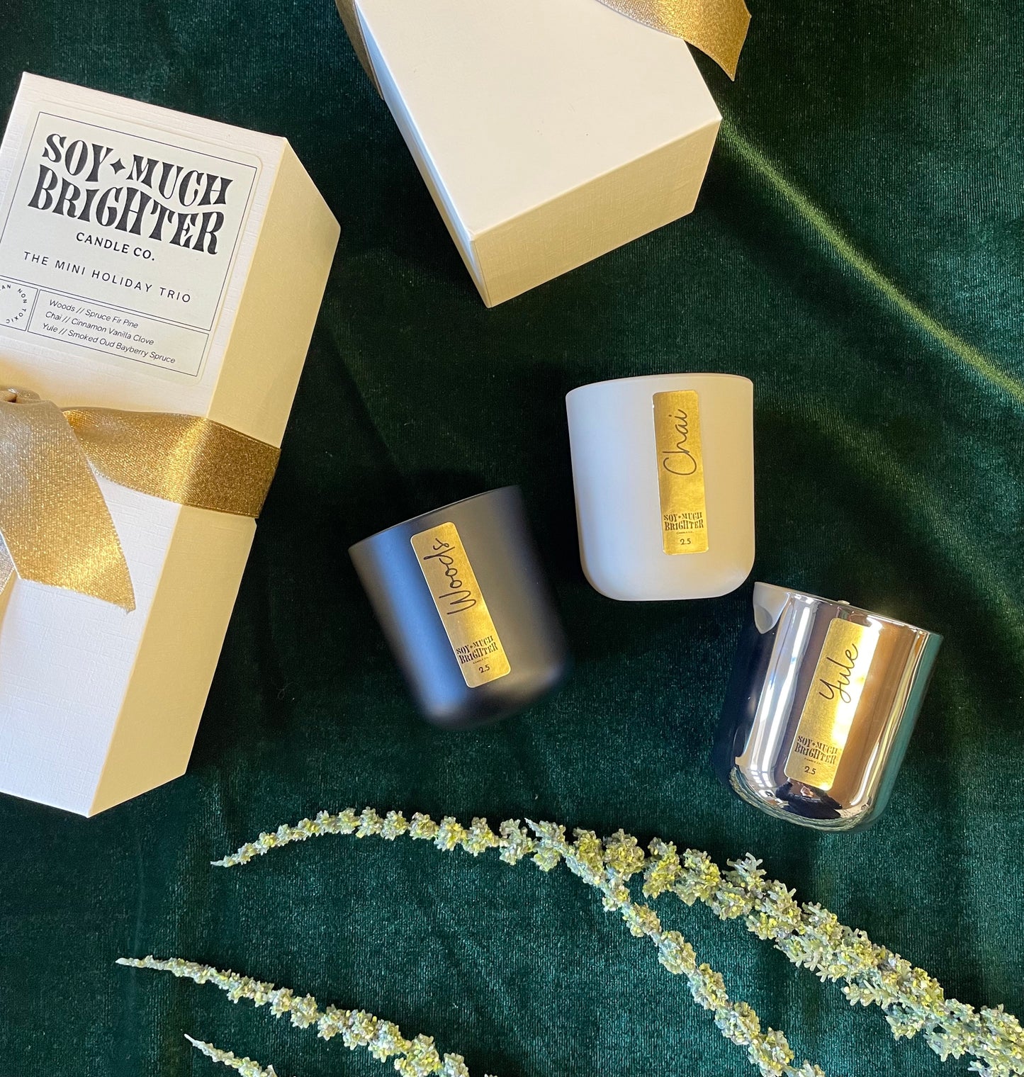 The Mini Holiday Trio Candle Gift Set